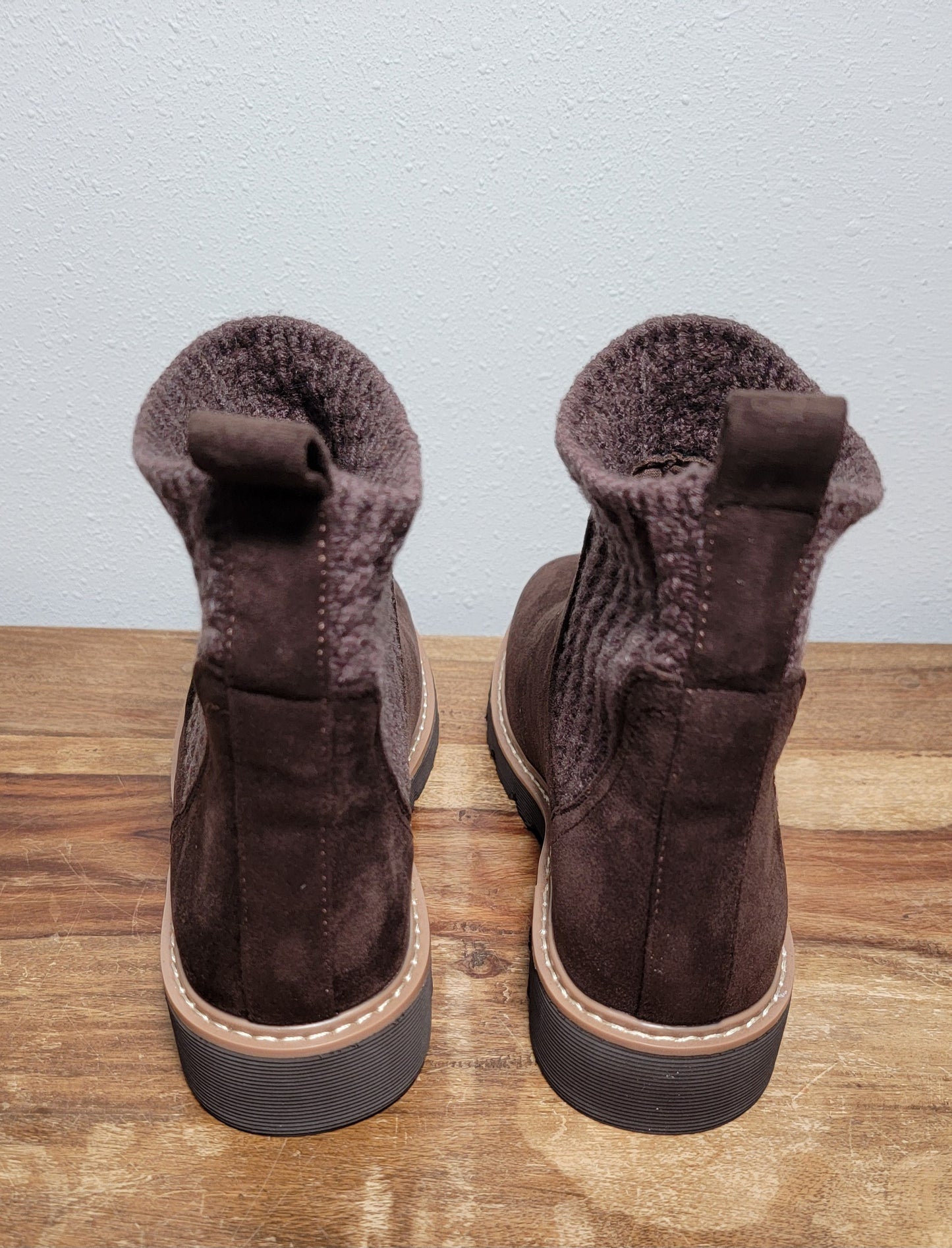 Corkys Keep Me Warm Faux Suede Boot - Chocolate
