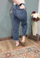RFM Wide Leg Cropped Dark Wash Denim - Chloe Reg/Curvy