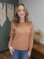 Becool Light Orange Crew Neck Sweater