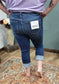 RFM Dark Wash Curvy Capri