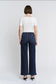 Mica Denim High Rise Wide Ankle with Patch Pocket