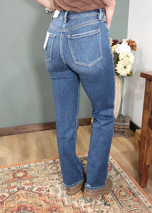Vervet Victoria High Rise Straight Leg Jean
