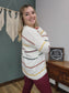 Staccato Multi-color Stripe Knit Sweater
