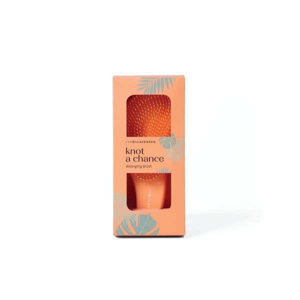 Lemon Lavender Knot a Chance Detangling Brush-Orange