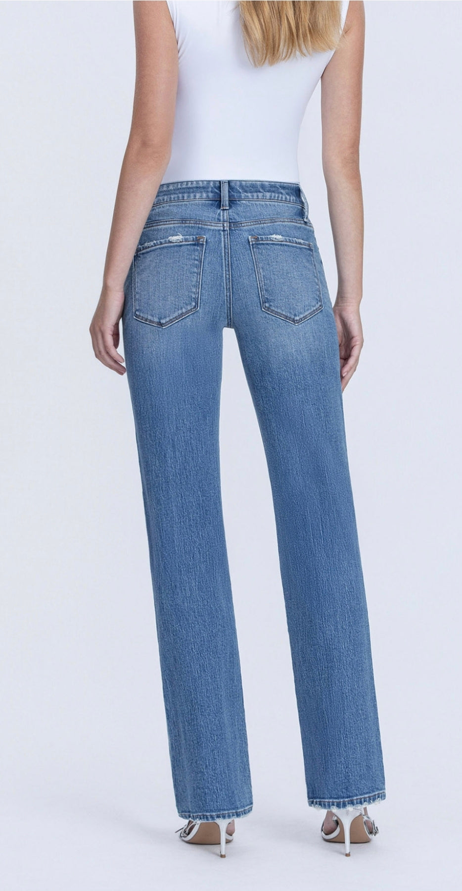 Vervet Mid-Rise Straight Leg Jean
