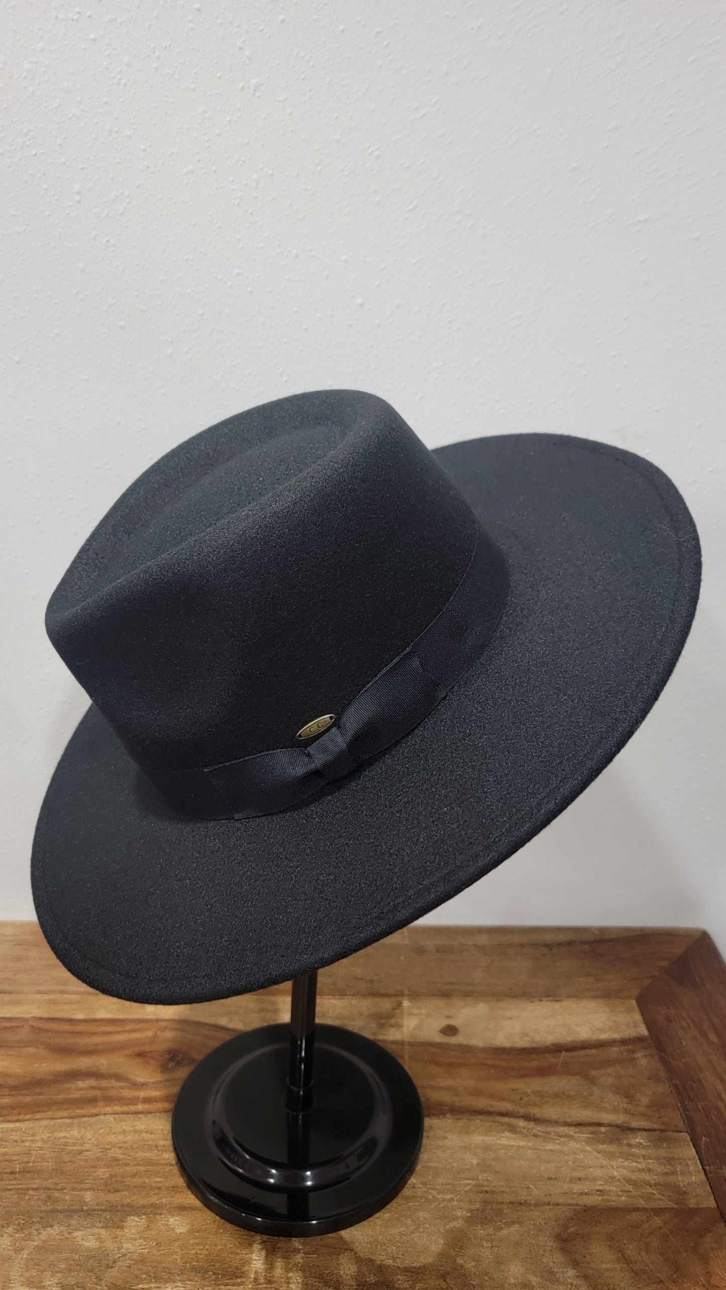 CC Beanie Fedora Hat - Black