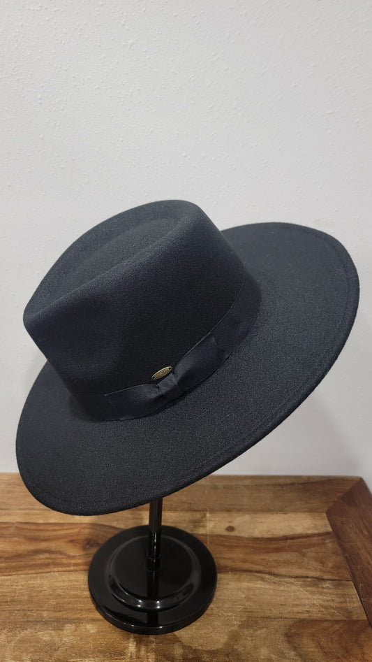 CC Beanie Fedora Hat - Black