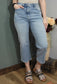 Mica Denim Super High Rise Capri