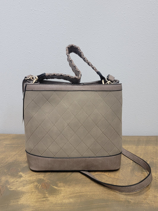 Jen & Co. Taupe Structured Bag