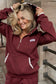 Ampersand Comfort Zone Halfzip Lace - Maroon