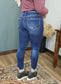 Curvy/Regular Lovervet Mid Rise Distressed Skinny Jeans