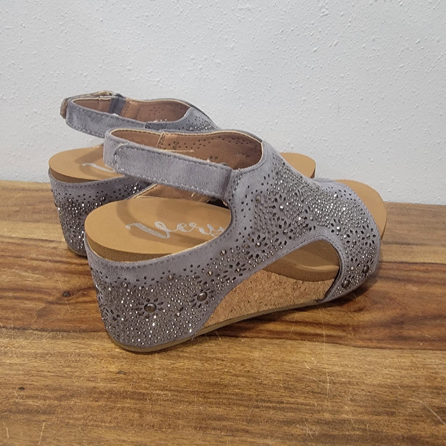 Very G Grey Starry Nights Wedges