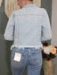 Risen Distressed Light Denim Jacket