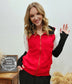 Ampersand Avenue Performance Fleece FullZip / Red & Black