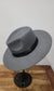 CC Beanie Fedora Hat - Heather Charcoal