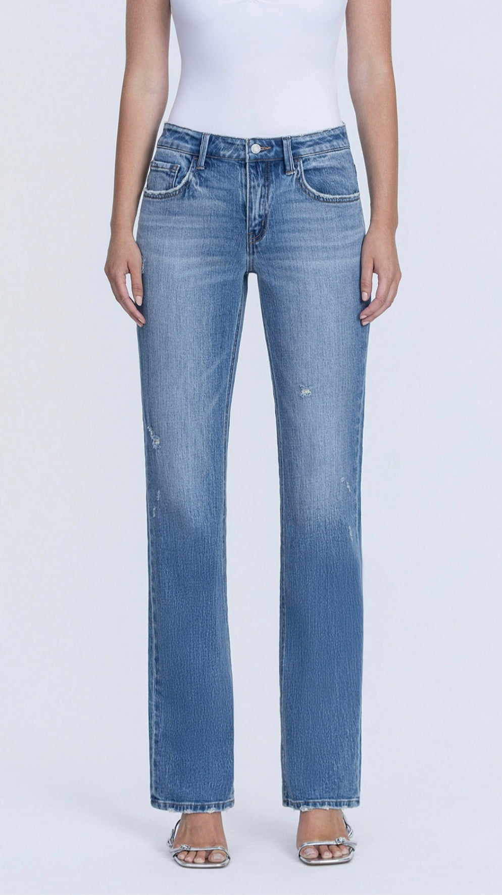 Vervet Mid-Rise Straight Leg Jean