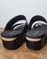 Pierre Dumas Tricia Sandal Wedge - Black