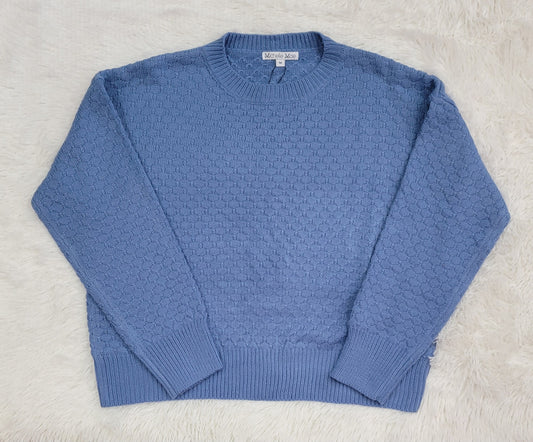 Michelle Mae Knit Sweater- Blue