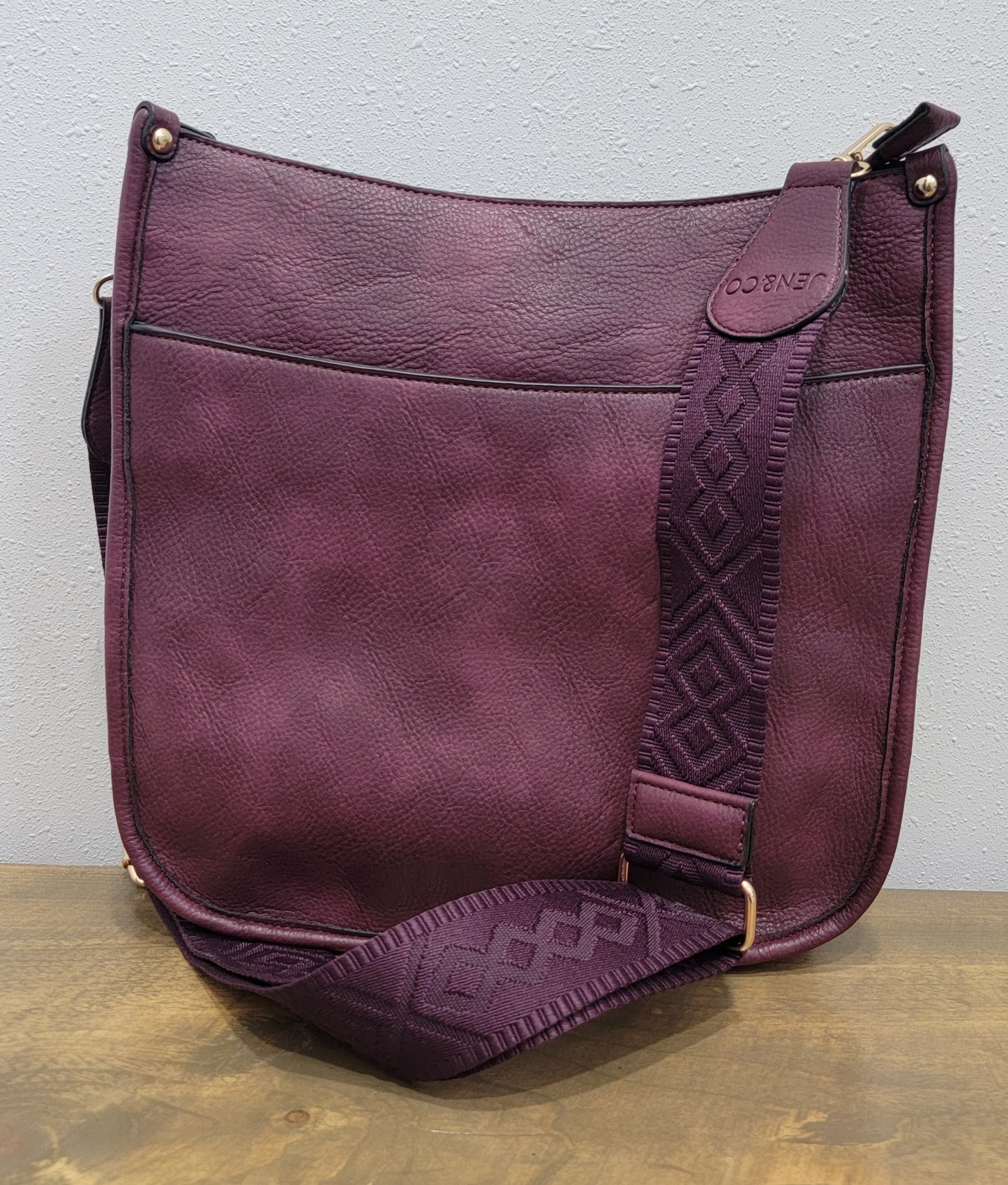 Jen & Co. Chloe Cherry Lacquer Crossbody Bag