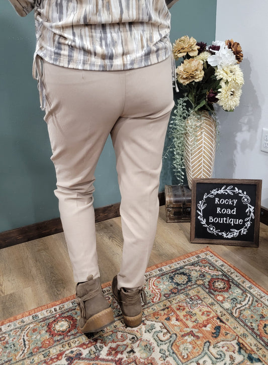 N Touch Regular and Petite Dress Pants - Dune