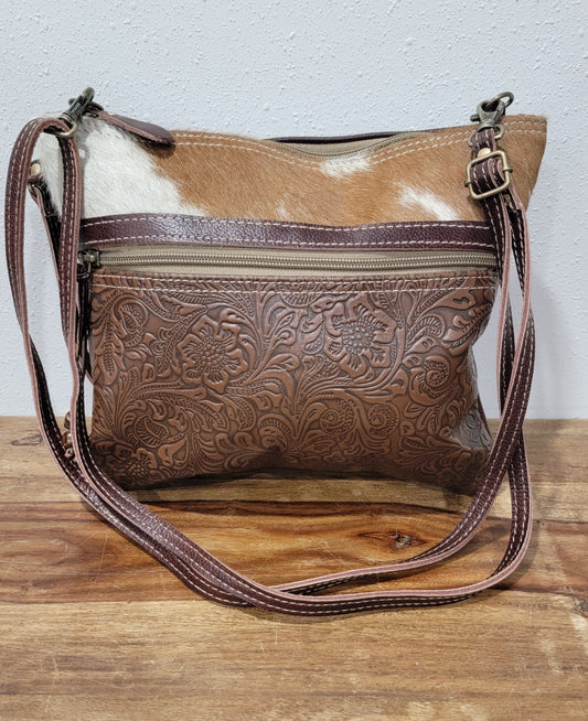 Halcyon Small Tooled Crossbody Myra Bag