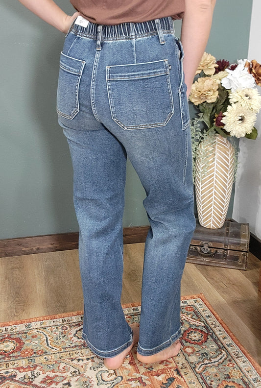 Judy Blue High Rise Straight Leg Jeans