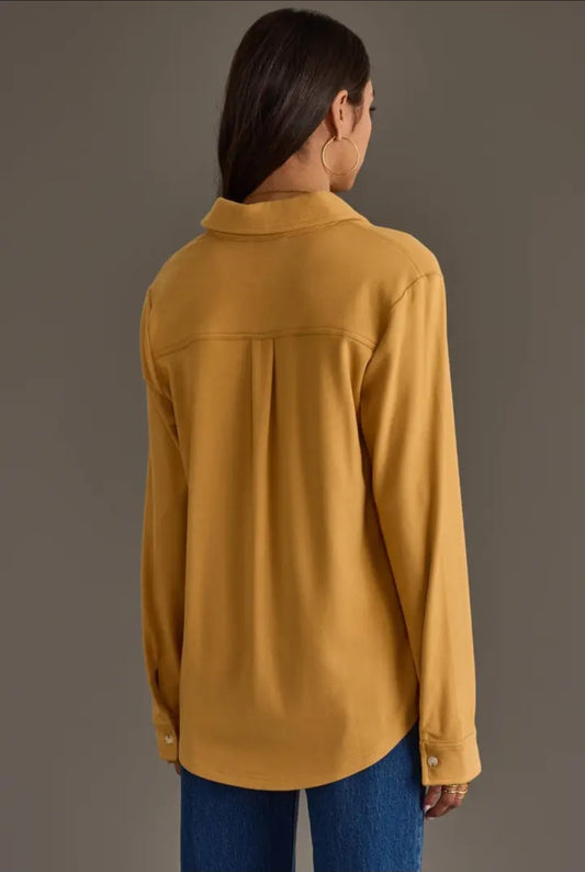 Panache Soft Button Up - Mustard
