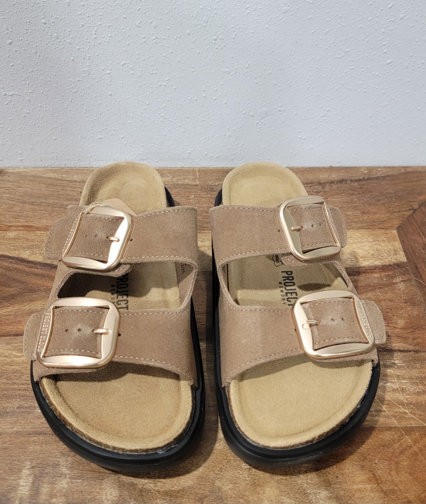 Project Cloud Gracie Leather Sandal - Chocolate Suede