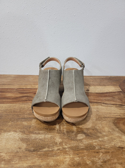 Very G Suede Like Wedge / Isabella 2 in Grey