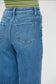 Mica Denim High Rise Button Fly Wide Leg Crop