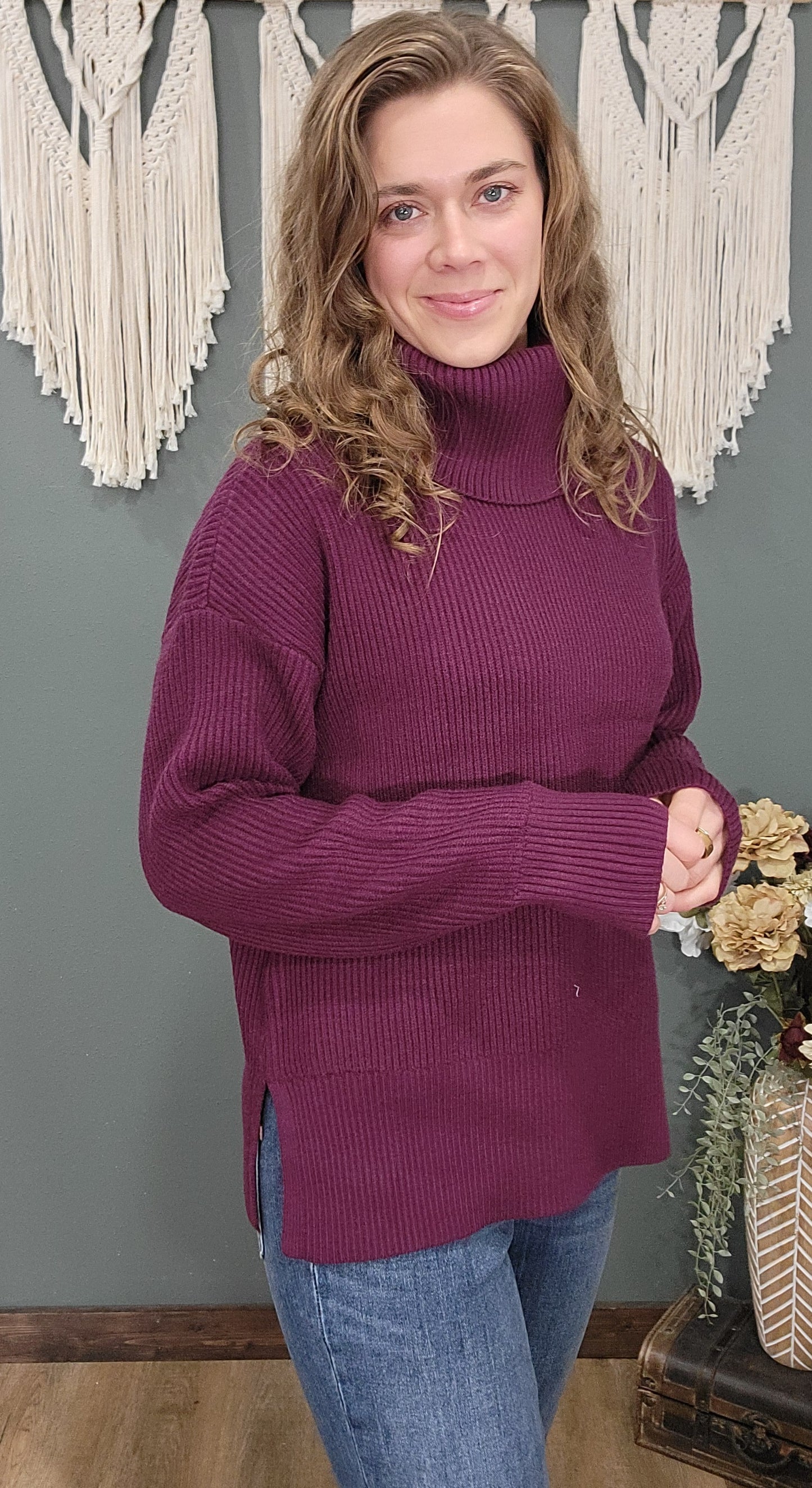 Thread & Supply Cabernet Turtle Neck