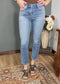 Vervet Carlene Mid Rise Slim Straight Leg Jean - Short Inseam