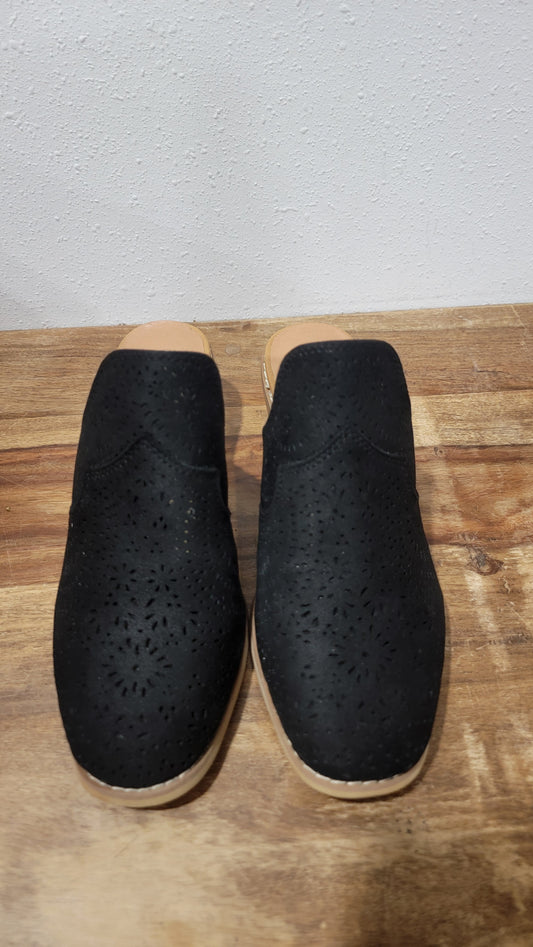 Very G Queen Mule Slip On -Black