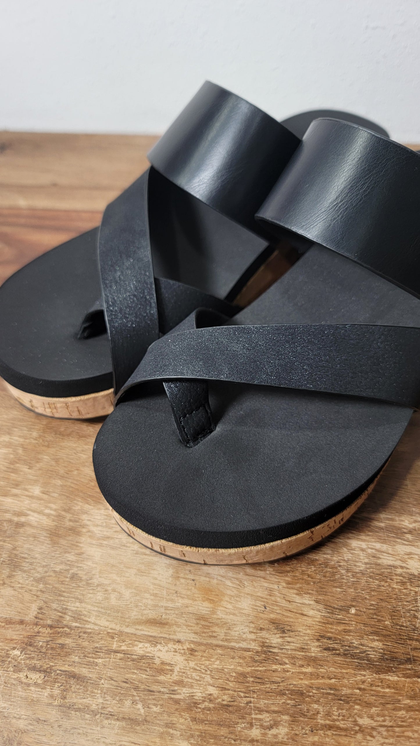 Pierre Dumas Tricia Sandal Wedge - Black