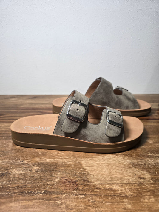 Corkys Let's Be Real Bronze Sandal