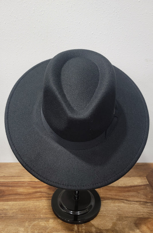 CC Beanie Fedora Hat - Black