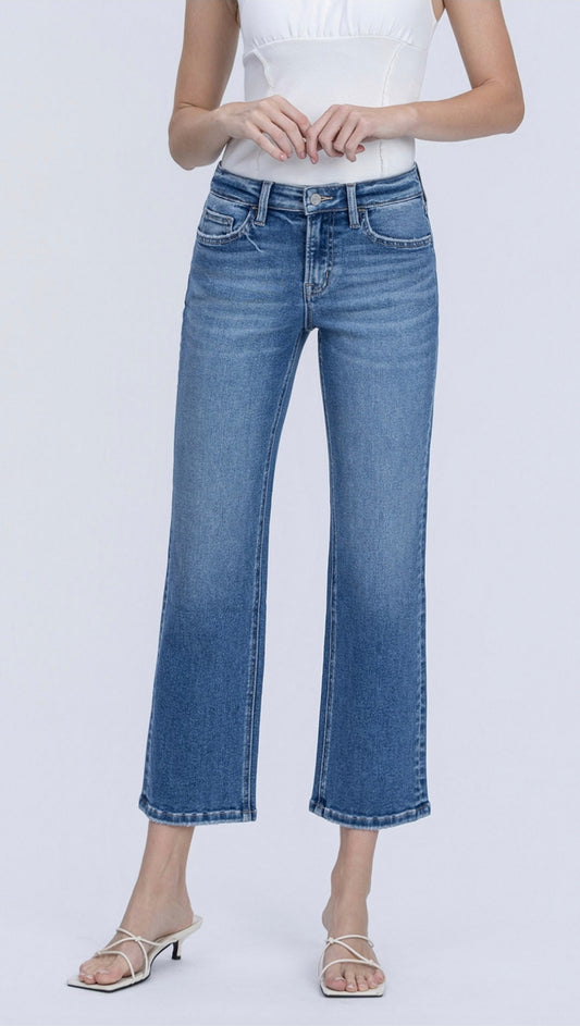 Vervet Mid-Rise Straight Leg Jean