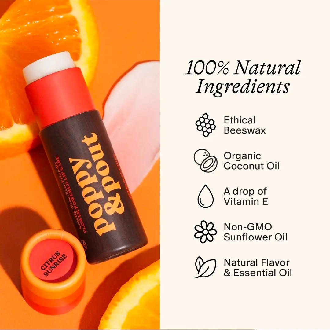 Poppy & Pout Citrus Sunrise Lip Balm