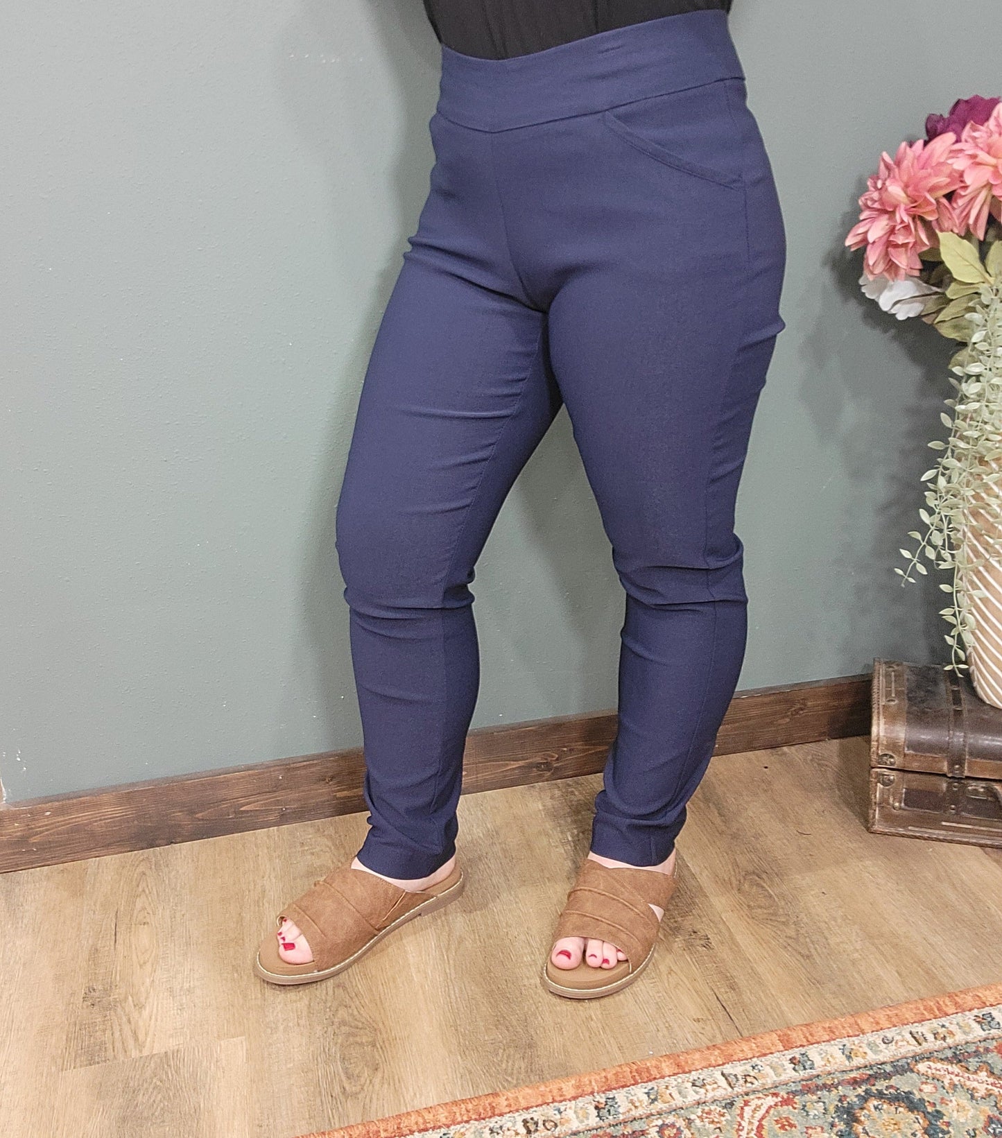 N Touch Orion Navy Dress Pant - Petite