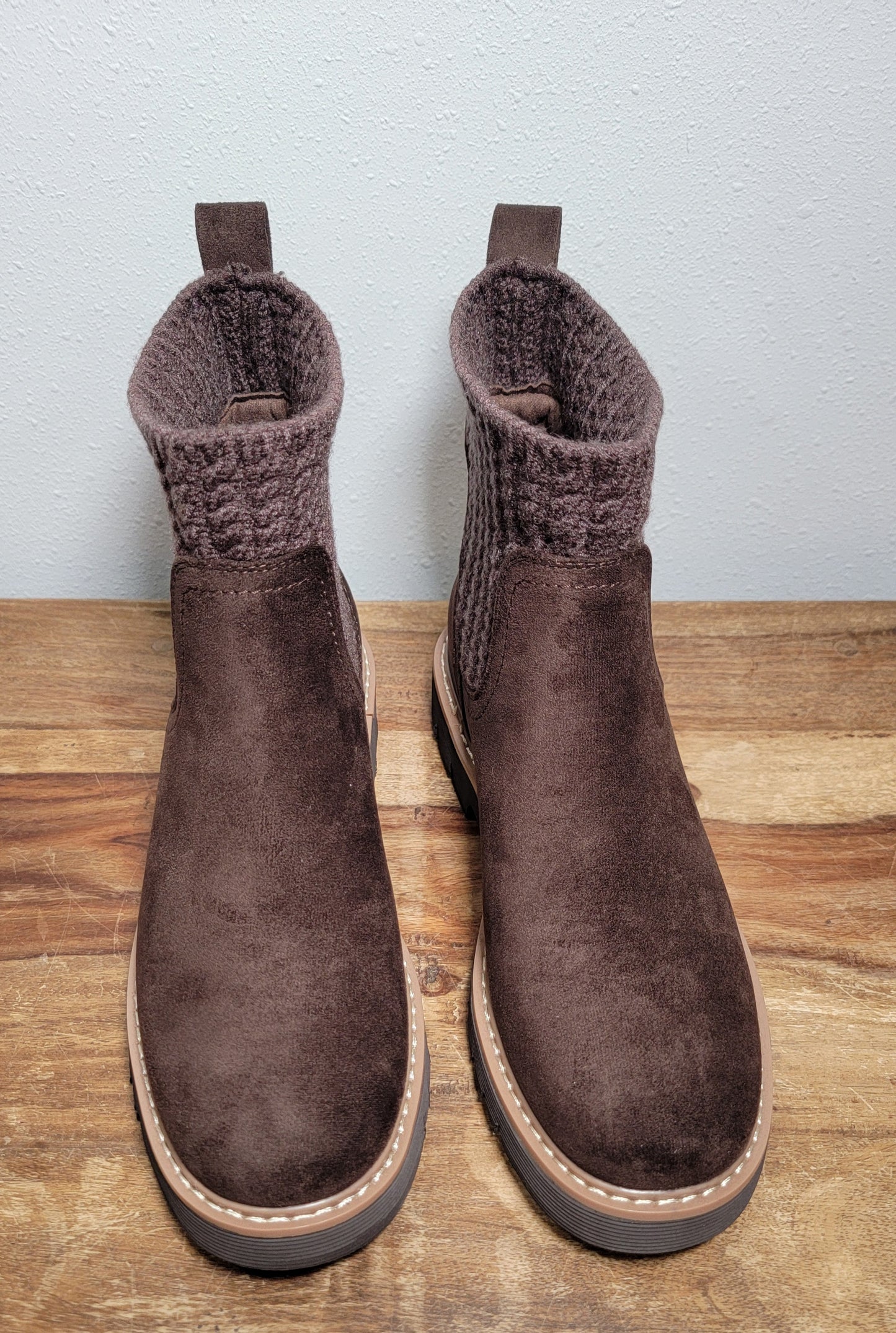 Corkys Keep Me Warm Faux Suede Boot - Chocolate