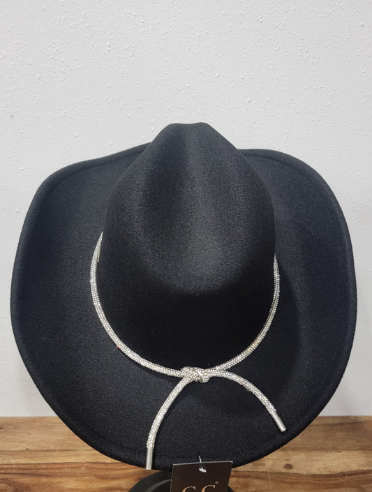 CC Beanie Western Cowboy Hat - Black