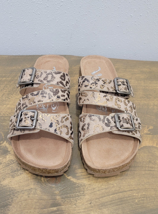 Very G Taurus Taupe Cheetah Sandal