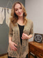 Creation Taupe Soft Mesh Lace Cover Up