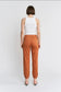 Mica High Rise Crop Jogger - Cinnamon