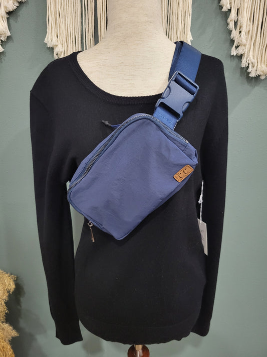 C.C Dark Blue Belt Bag