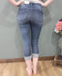 Judy Blue Mid Rise Skinny Fit Capri Jean