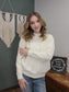 ComfyLuxe Chunky Knit Mock Neck Sweater / Ivory