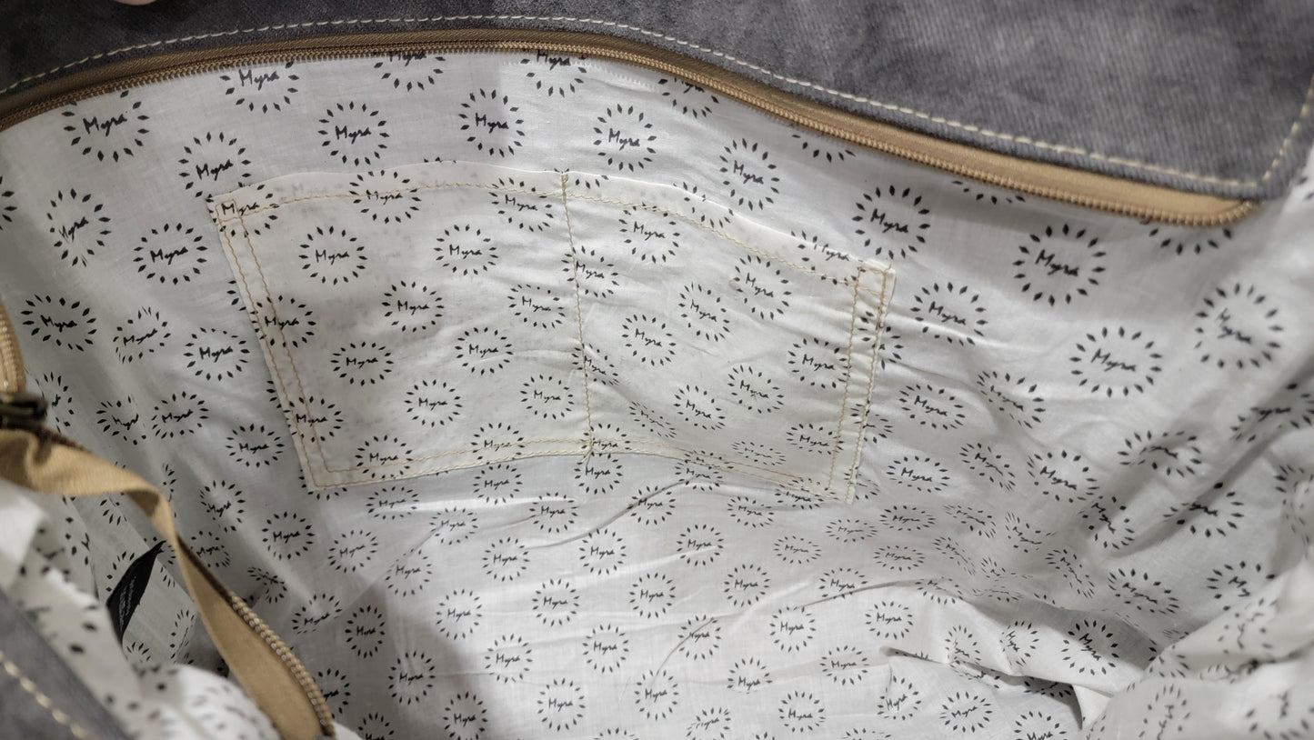 Myra Bag Asher Cowhide Weekender