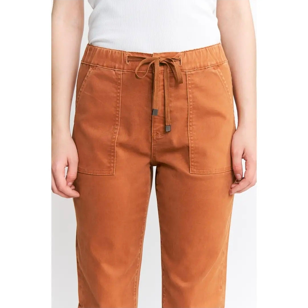 Mica High Rise Crop Jogger - Cinnamon