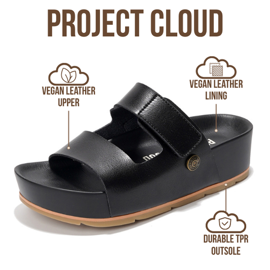 Project Cloud Ardelis Platform Sandal- Black